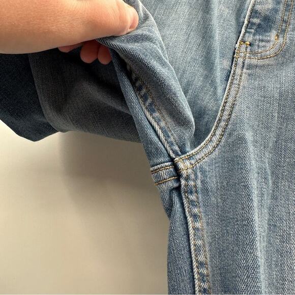 Current/Elliott Light Wash High Rise Wide Leg Cotton Blend Jeans Size 28 - Picture 6 of 11